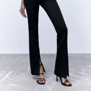 Zara slit flared leggings